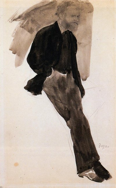 Edouard Manet stehend von Edgar Degas